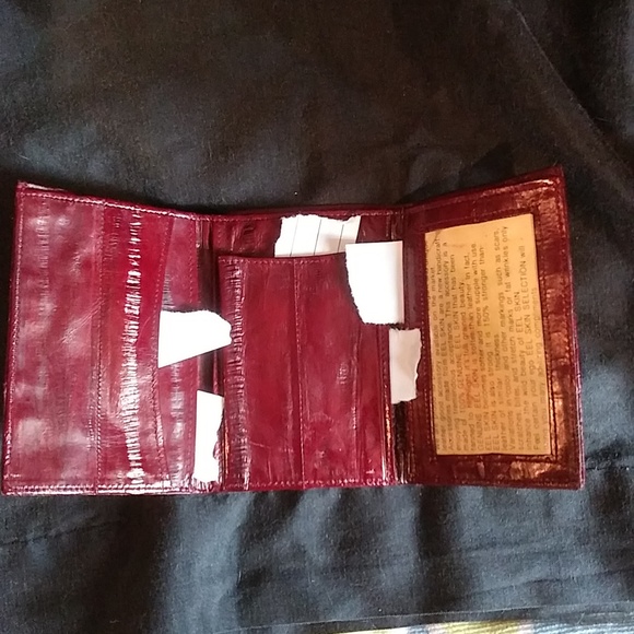 Mens Eel Skin Wallets (2) Different Styles.Unused. - Picture 9 of 10